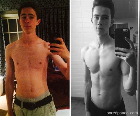 My 6 month Transformation from 105 to 140 lbs :。